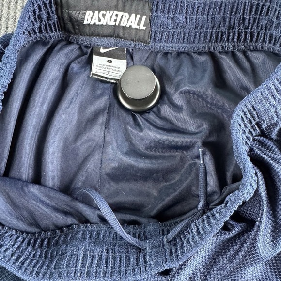 Nike Shorts Men Large Blue Basketball Dazzle Athletic Shiny Silky Smooth y2k - Picture 8 of 12